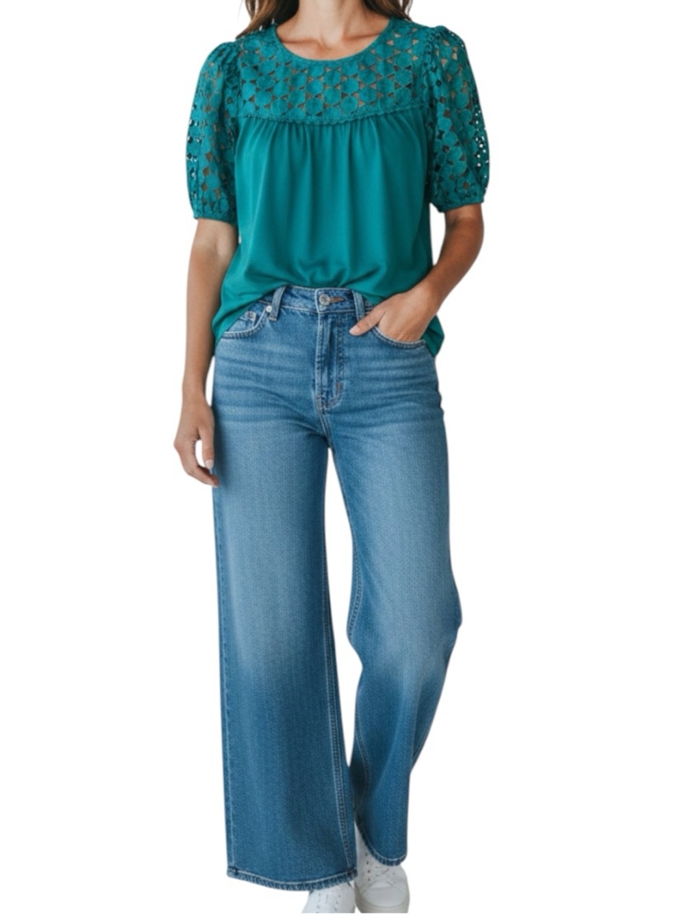 **NWT** Umgee Top Puff Sleeve